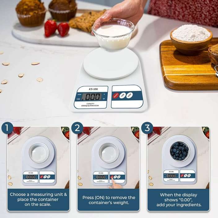 Digital Kitchen Food Weighing Scale SF-400 – High Precision, 10kg Capacity