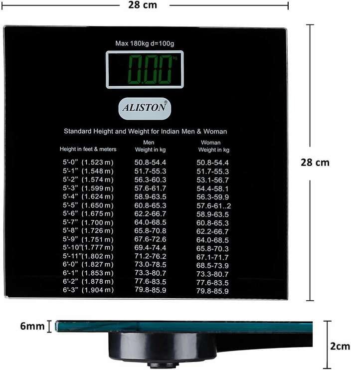 Title:  Aliston Digital Weighing Machine – High Precision Body Weight Scale with LCD Display