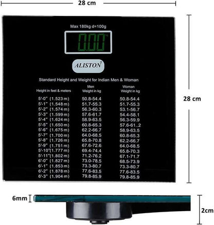 Title:  Aliston Digital Weighing Machine – High Precision Body Weight Scale with LCD Display
