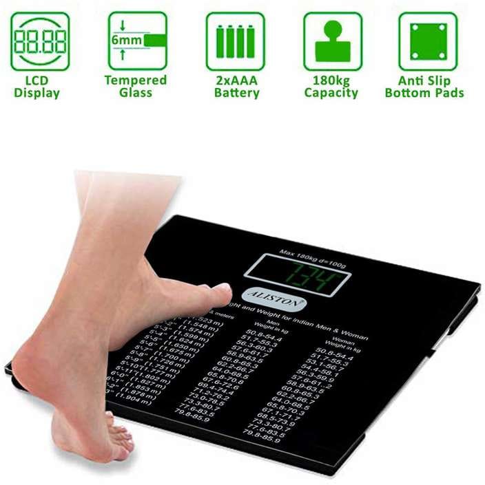 Title:  Aliston Digital Weighing Machine – High Precision Body Weight Scale with LCD Display